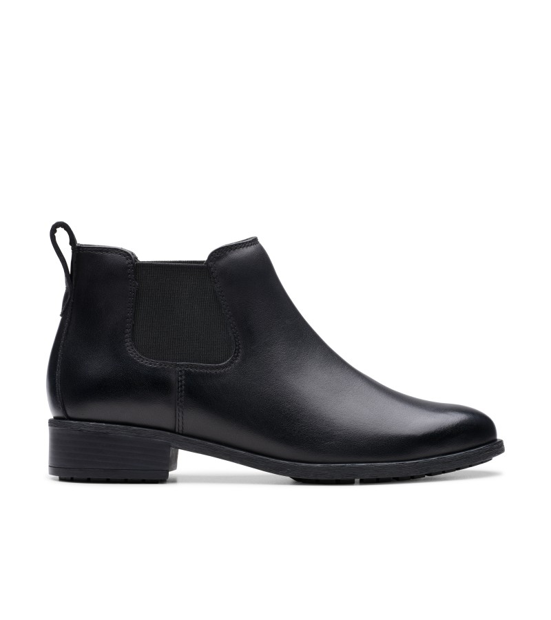 Clarks - Havisham Top Black Leather