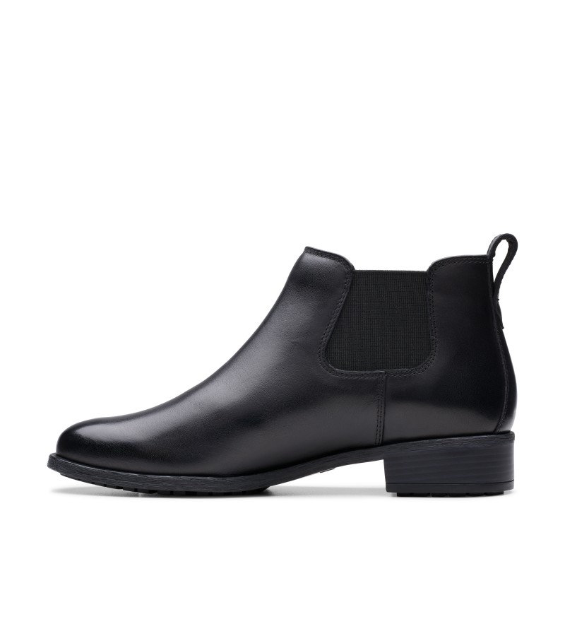 Clarks - Havisham Top Black Leather