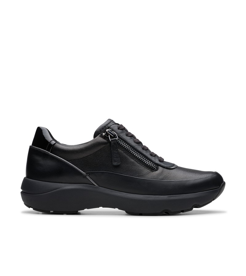 Clarks - Tivoli Zip Black Combi Leather