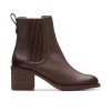 Clarks - Chamberly Top Dark Brown Leather