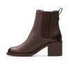 Clarks - Chamberly Top Dark Brown Leather