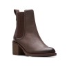 Clarks - Chamberly Top Dark Brown Leather