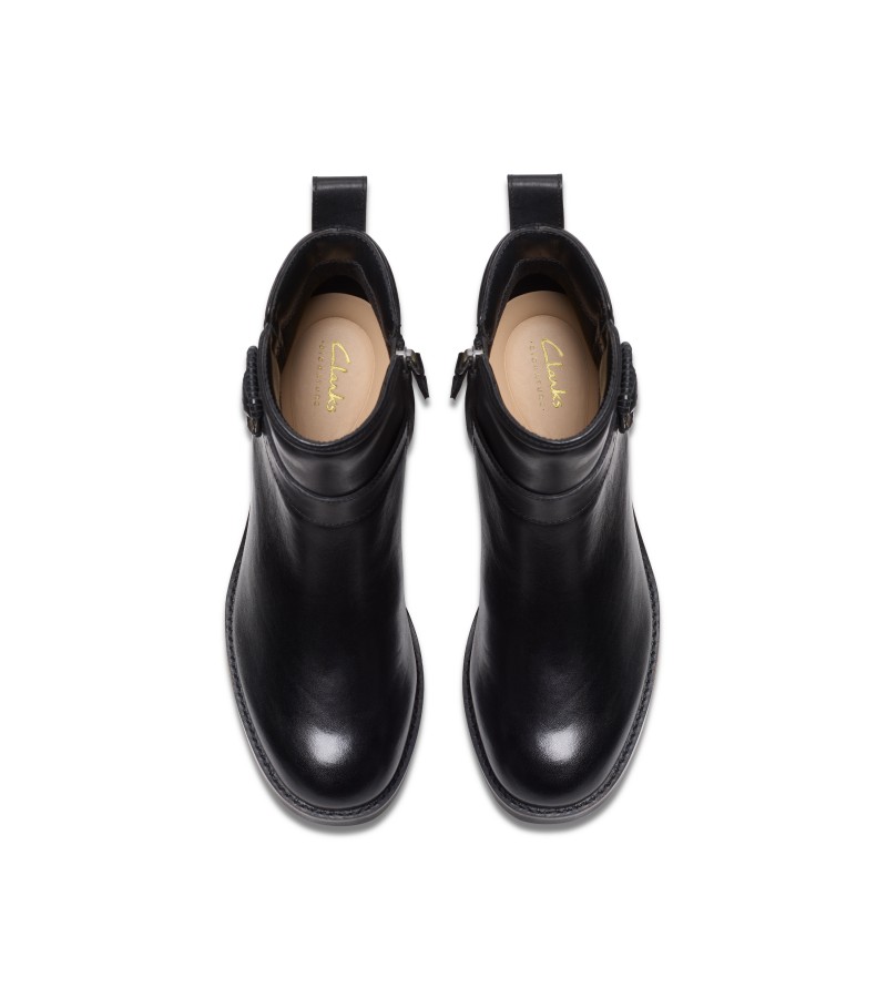 Clarks - Chamberly Trim Black Leather