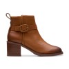 Clarks - Chamberly Trim Mid Tan Leather