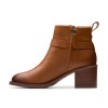 Clarks - Chamberly Trim Mid Tan Leather