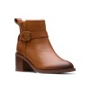 Clarks - Chamberly Trim Mid Tan Leather