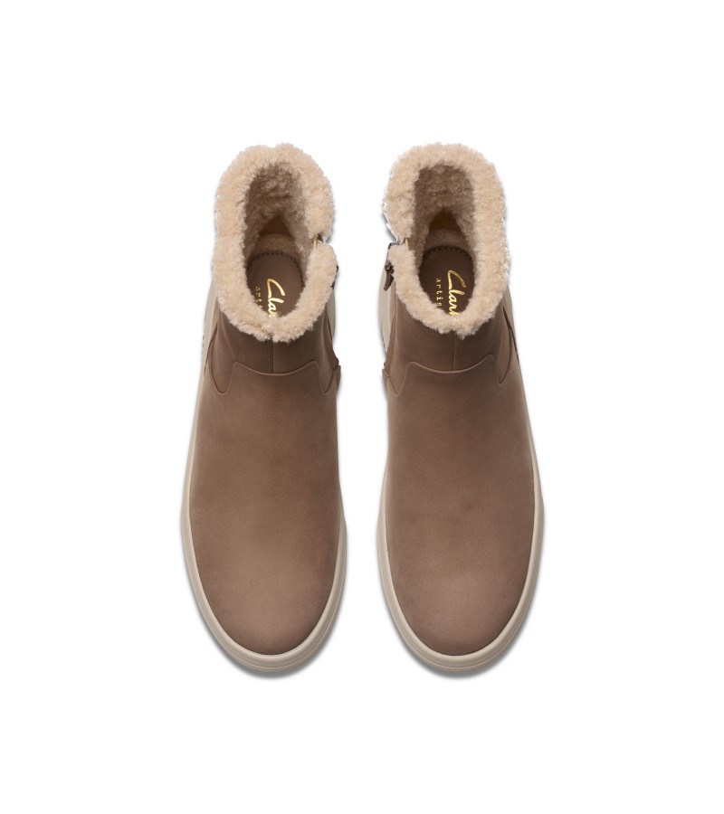 Clarks - Hollyhock Lane Pebble WLined Nubuck