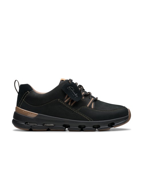 Clarks - NatureX Tie WP Black Combi Nubuck Clarks - NatureX Tie WP Black Combi Nubuck