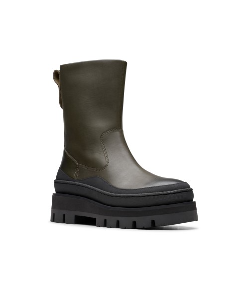 Clarks - Orianna2 Rise Dark Green Leather Clarks - Orianna2 Rise Dark Green Leather