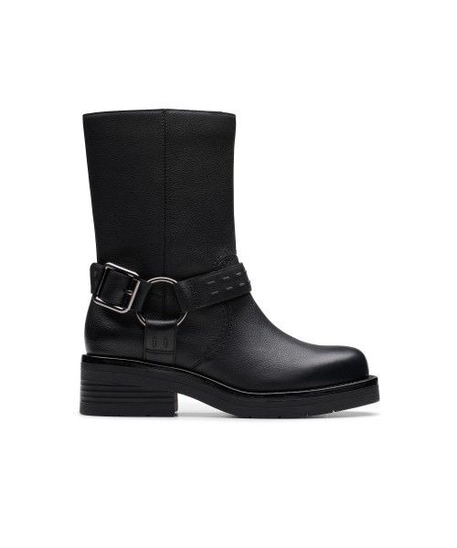 Clarks - Rebelle Up Black Leather Clarks - Rebelle Up Black Leather
