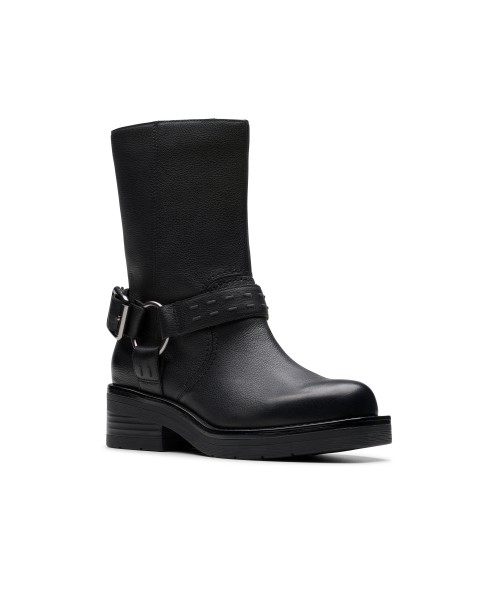 Clarks - Rebelle Up Black Leather Clarks - Rebelle Up Black Leather