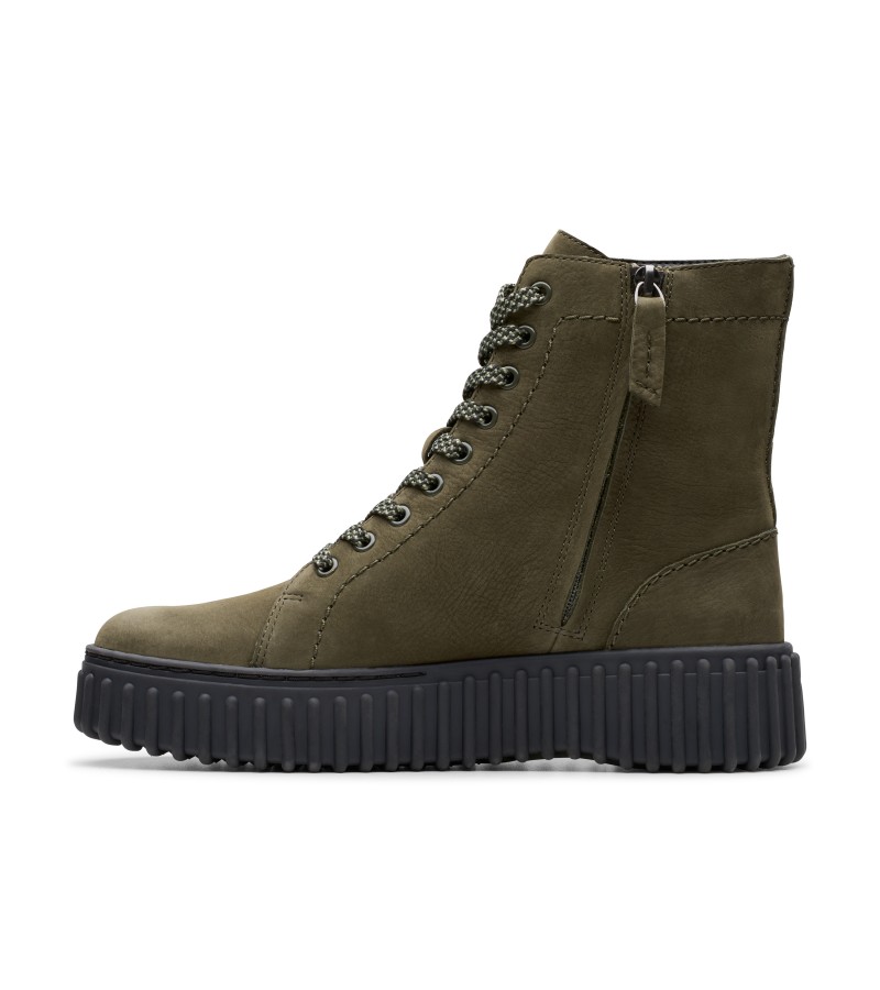 Clarks - Torhill Rise Dark Green Nubuck