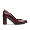 Clarks - Freva85 Court Wine Leather