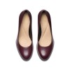 Clarks - Freva85 Court Wine Leather