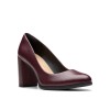 Clarks - Freva85 Court Wine Leather