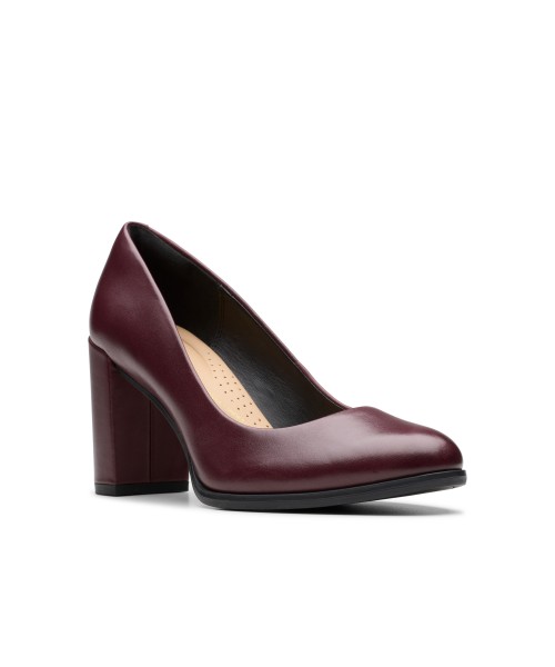 Clarks - Freva85 Court Wine Leather Clarks - Freva85 Court Wine Leather