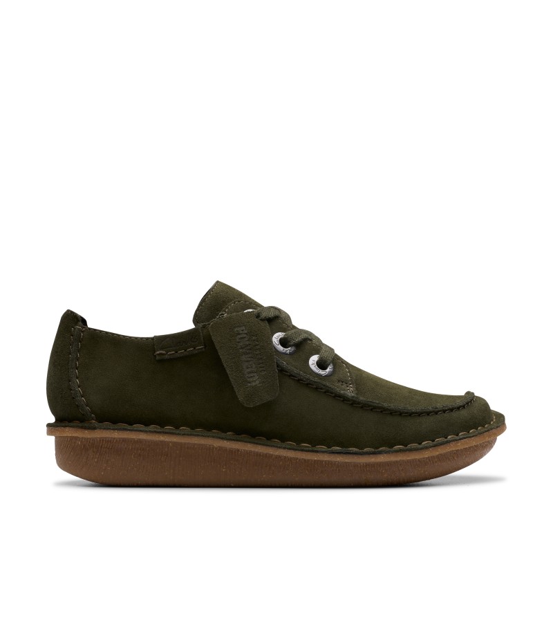 Clarks - Funny Dream Dark Green Suede