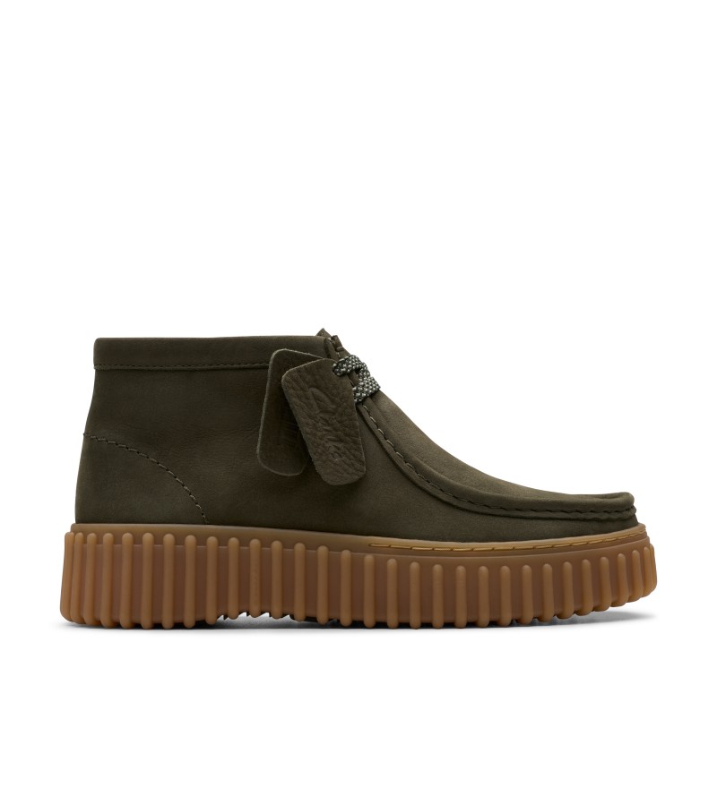 Clarks - Torhill Moss Dark Green Nubuck