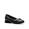 Clarks - Daiss30 Court Black Leather