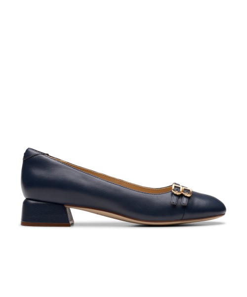 Clarks - Daiss30 Court Navy Leather Clarks - Daiss30 Court Navy Leather