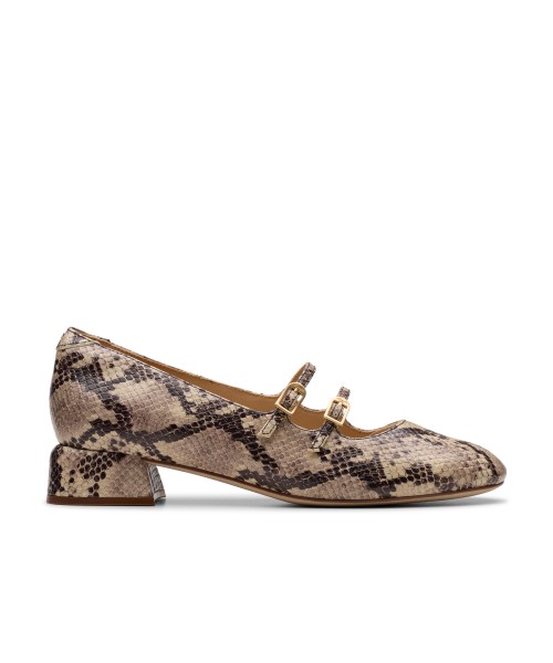 Clarks - Daiss30 Shine Grey Snake Leather Clarks - Daiss30 Shine Grey Snake Leather