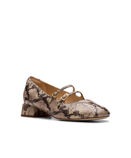 Clarks - Daiss30 Shine Grey Snake Leather Clarks - Daiss30 Shine Grey Snake Leather
