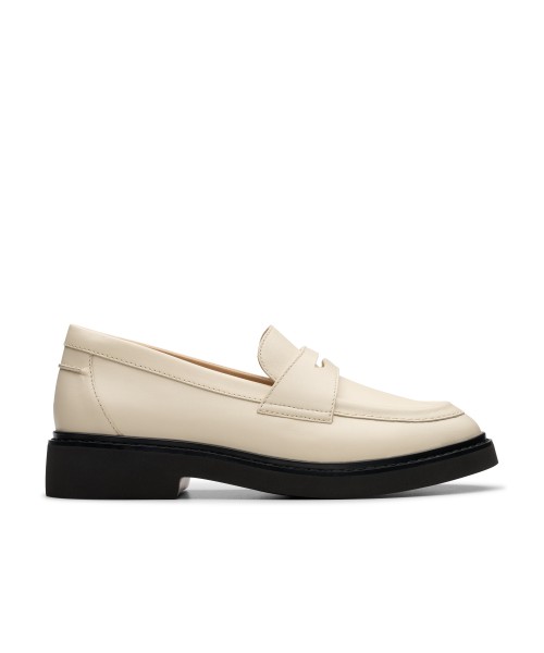 Clarks - Splend Edge Cream Leather Clarks - Splend Edge Cream Leather