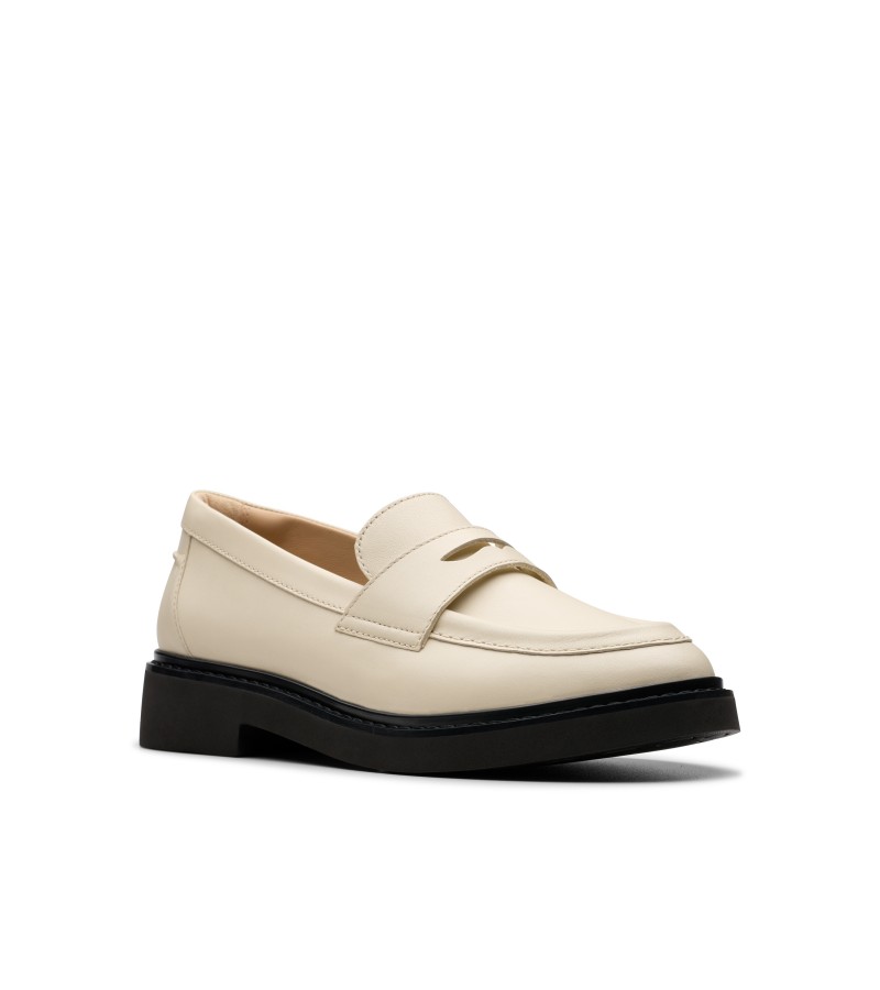 Clarks - Splend Edge Cream Leather