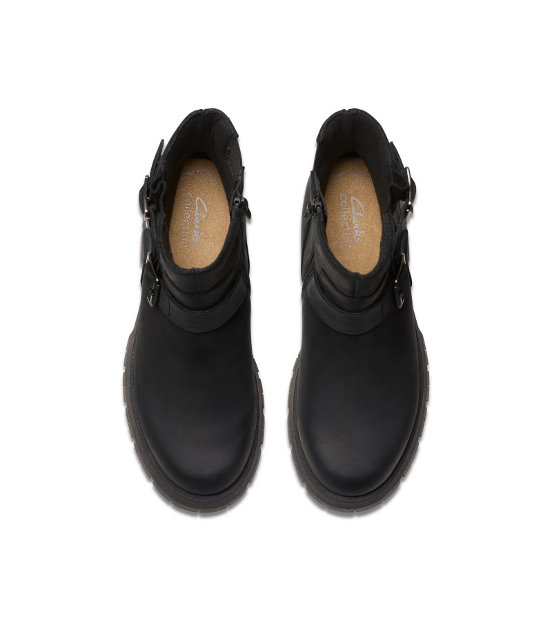 Clarks - Ledwick Haley Black Oily Leather