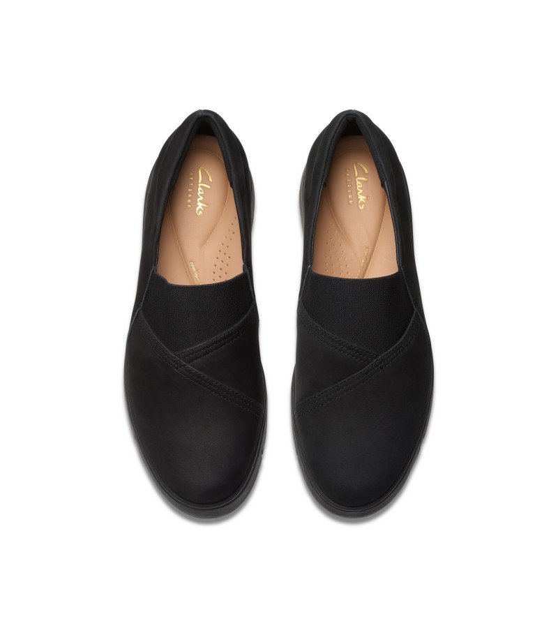 Clarks - Loriini West Black Nubuck