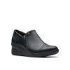 Clarks - Suttyn Zip Black Leather