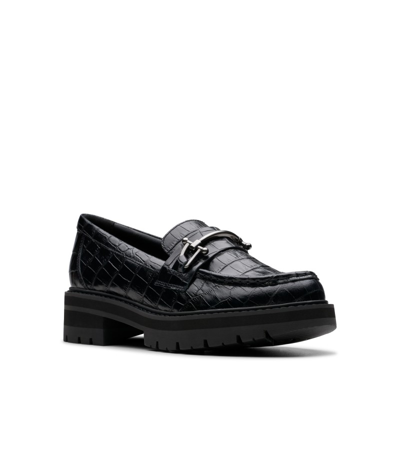 Clarks - Orianna Bit Black Croc Leather