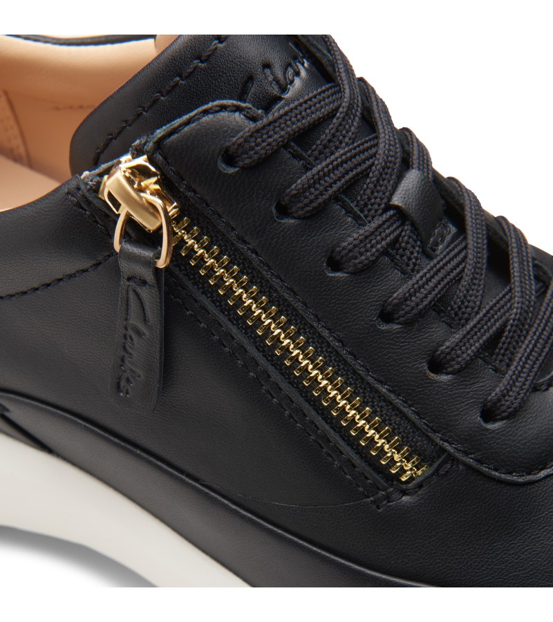 Clarks - Tivoli Zip Black Leather