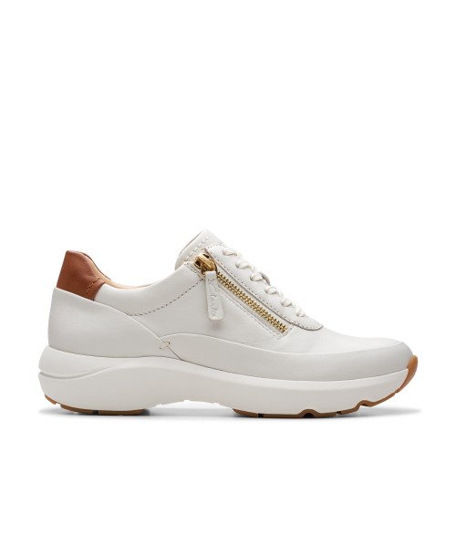 Clarks - Tivoli Zip Off White Leather Clarks - Tivoli Zip Off White Leather