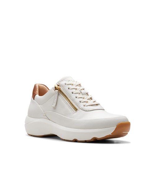 Clarks - Tivoli Zip Off White Leather Clarks - Tivoli Zip Off White Leather