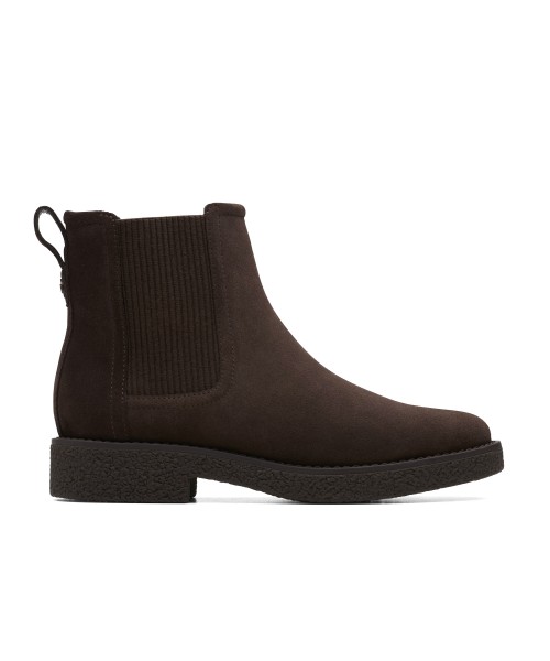 Clarks - Nella Top Dark Brown Suede Clarks - Nella Top Dark Brown Suede