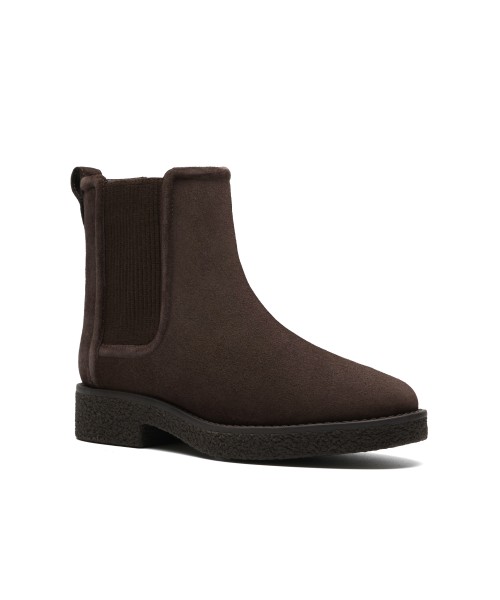 Clarks - Nella Top Dark Brown Suede Clarks - Nella Top Dark Brown Suede
