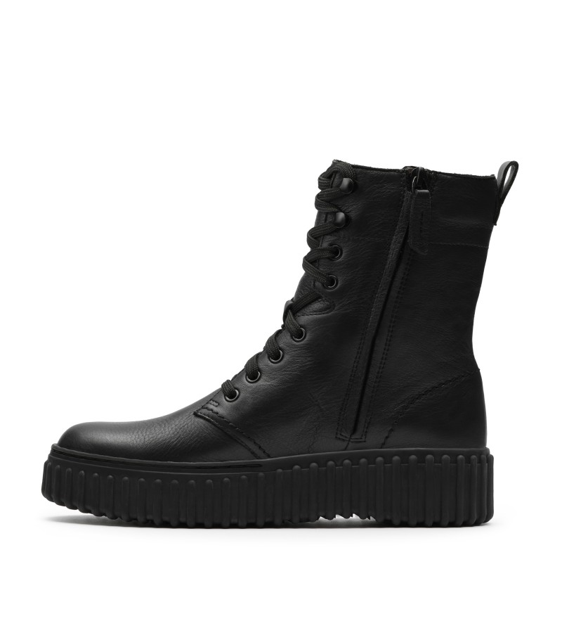Clarks - Torhill Style Black Leather