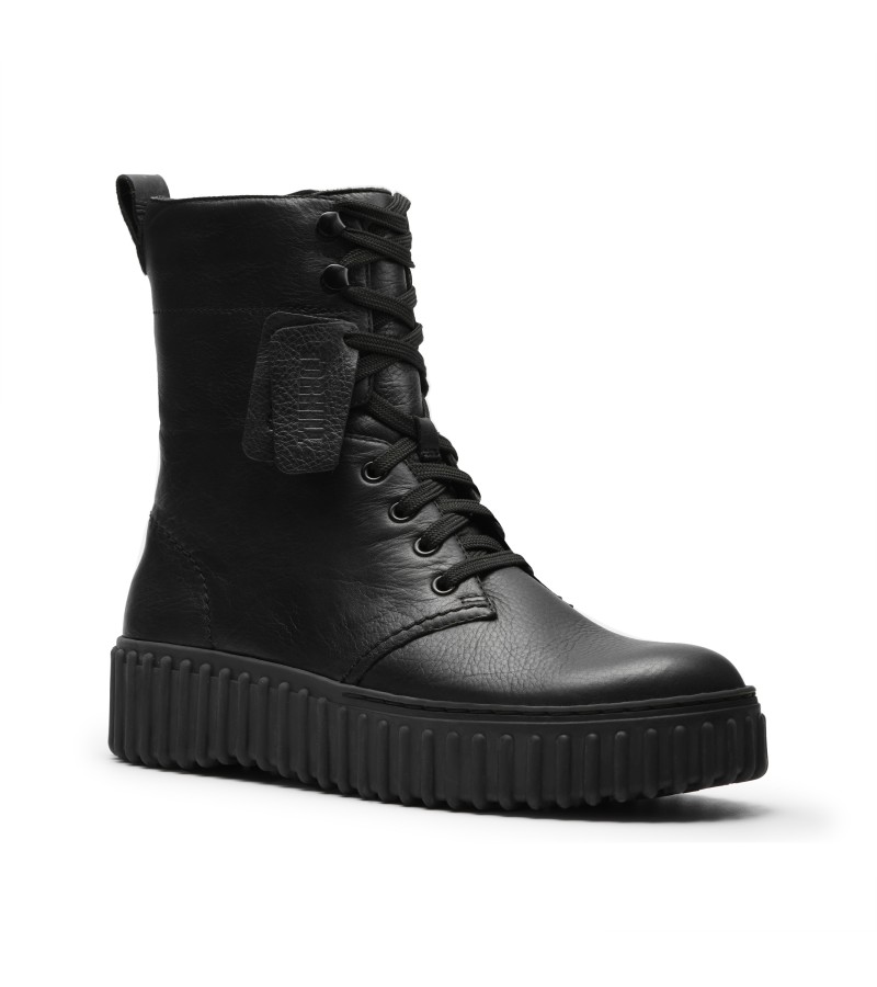 Clarks - Torhill Style Black Leather