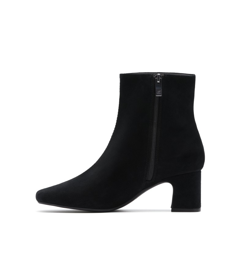 Clarks - Fernie Zip Black Suede Clarks - Fernie Zip Black Suede