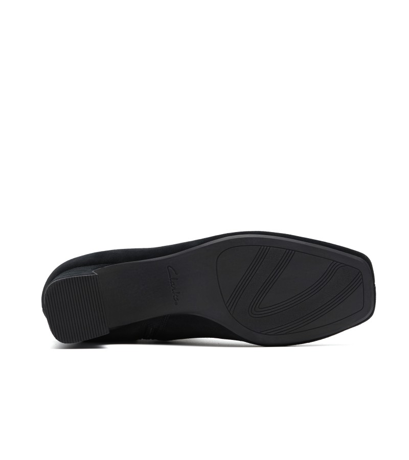 Clarks - Fernie Zip Black Suede Clarks - Fernie Zip Black Suede