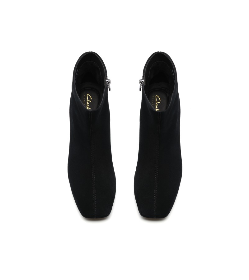 Clarks - Fernie Zip Black Suede Clarks - Fernie Zip Black Suede