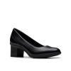 Clarks - Shaya Poppy Black Leather