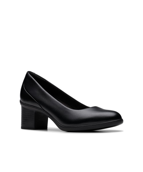 Clarks - Shaya Poppy Black Leather