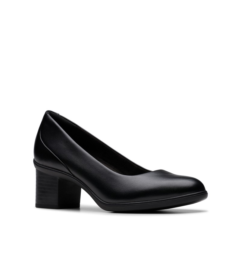 Clarks - Shaya Poppy Black Leather