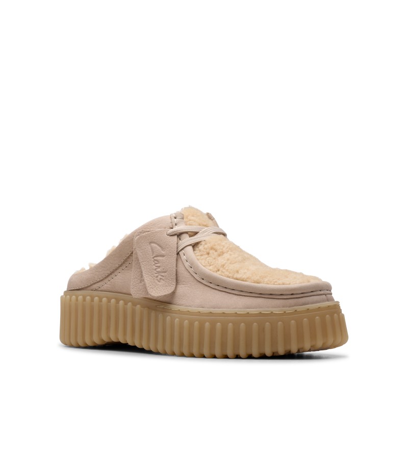 Clarks - Torhill Mule Sand Wlined Suede