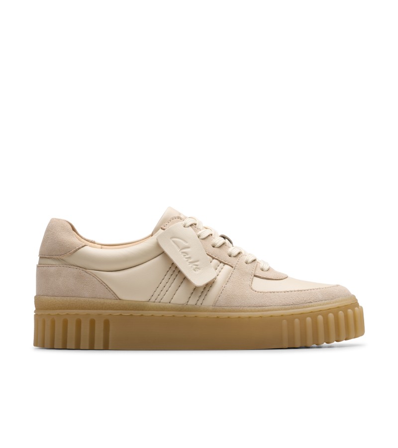 Clarks - Mayhill Lace Sand Combi Leather