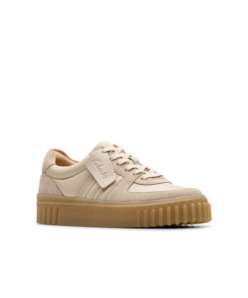 Clarks - Mayhill Lace Sand Combi Leather Clarks - Mayhill Lace Sand Combi Leather