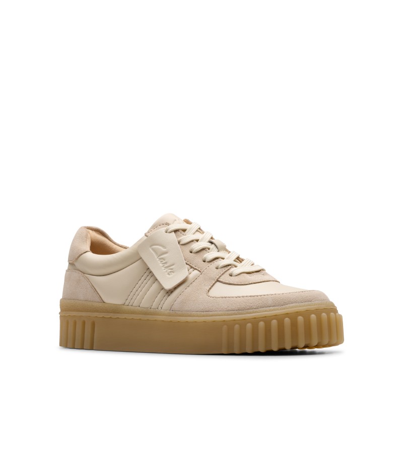 Clarks - Mayhill Lace Sand Combi Leather
