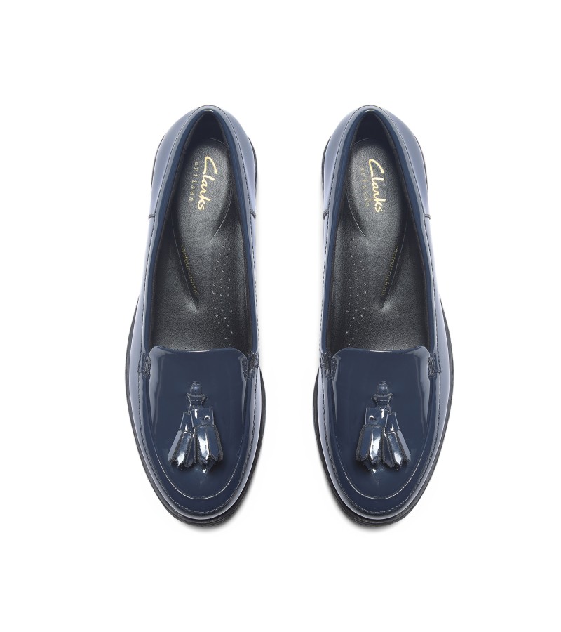 Clarks - Havisham Edge Navy Patent
